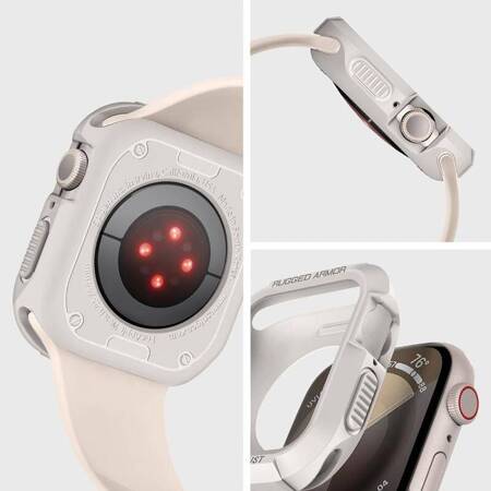 Spigen Rugged Armor - Obudowa do Apple Watch 4/5/6/7/8/9/SE 44/45 mm (Dune Beige)