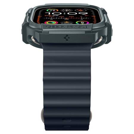 Spigen Rugged Armor - Obudowa do Apple Watch Ultra 1/2 49 mm (Abyss Green)