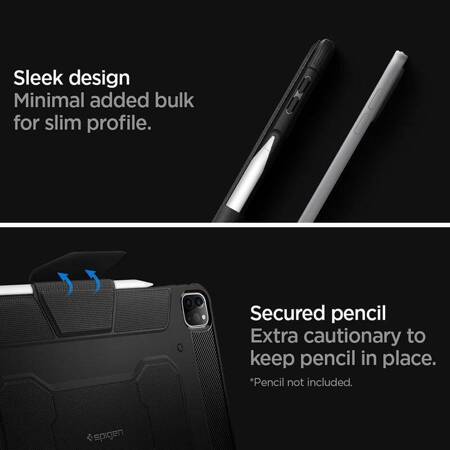 Spigen Rugged Armor Pro - Etui do iPad Pro 11” (2022-2020) (Czarny)