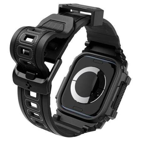 Spigen Rugged Armor Pro - Pasek z obudową do Apple Watch 10 46 mm (Matte Black)