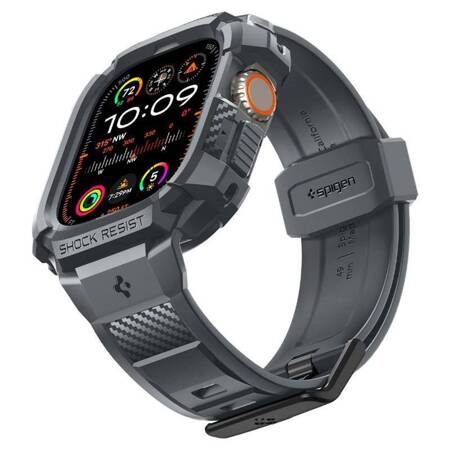 Spigen Rugged Armor Pro - Pasek z obudową do Apple Watch Ultra 49 mm (Dark Grey)