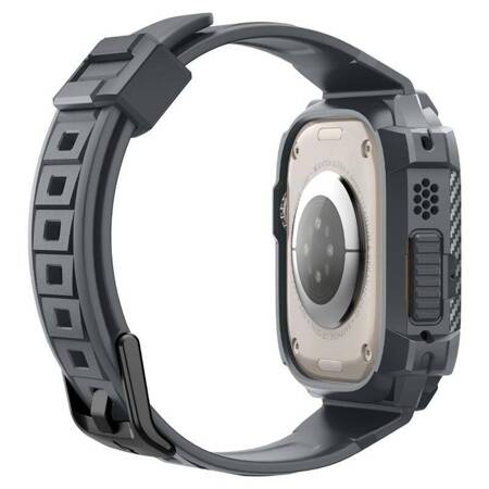 Spigen Rugged Armor Pro - Pasek z obudową do Apple Watch Ultra 49 mm (Dark Grey)