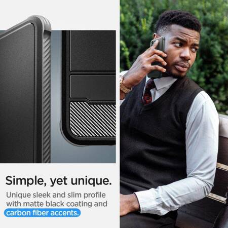 Spigen Rugged Armor Sam S23 czarny/matte black ACS05711