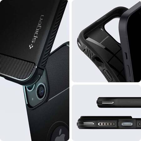 Spigen Rugged Armor iPhone 13 6.1" czarny/black matte ACS03518