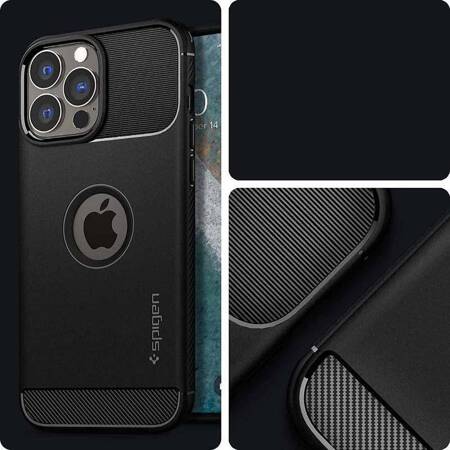 Spigen Rugged Armor iPhone 13 Pro 6.1" czarny/black matte ACS03257