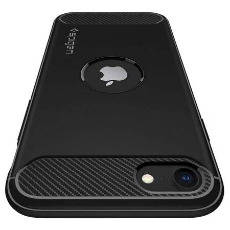 Spigen Rugged Armor iPhone SE2020 czarny/black ACS00944