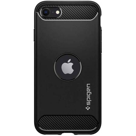 Spigen Rugged Armor iPhone SE2020 czarny/black ACS00944