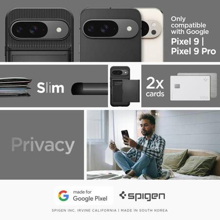 Spigen Slim Armor CS - Etui do Google Pixel 9 / 9 Pro (Czarny)