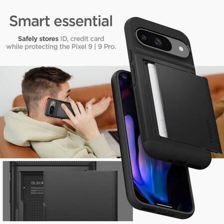 Spigen Slim Armor CS - Etui do Google Pixel 9 / 9 Pro (Czarny)