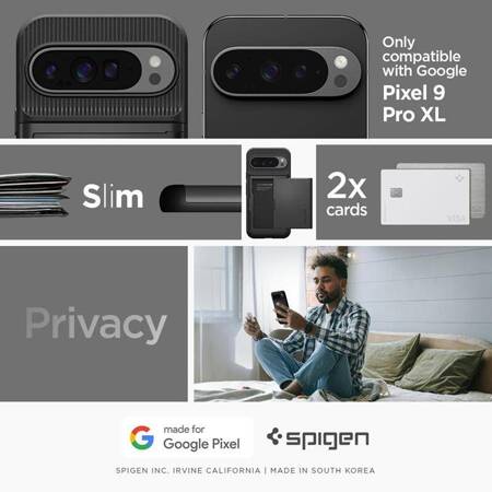 Spigen Slim Armor CS - Etui do Google Pixel 9 Pro XL (Czarny)