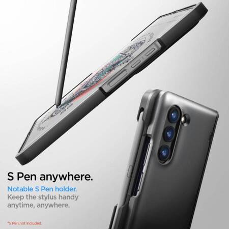 Spigen Slim Armor Pro Pen - Etui do Samsung Galaxy Z Fold 5 (Czarny)