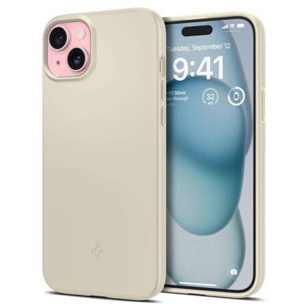 Spigen Thin Fit - Etui do iPhone 15 (Beżowy)