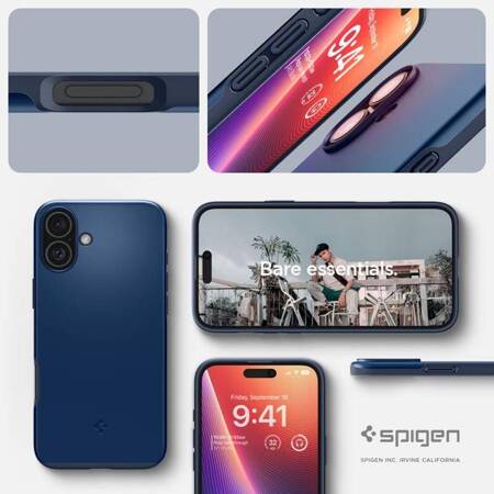 Spigen Thin Fit Mag MagSafe - Etui do iPhone 16 (Navy Blue)