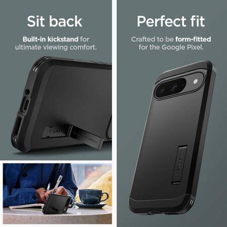 Spigen Tough Armor - Etui do Google Pixel 9 / 9 Pro (Czarny)