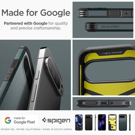 Spigen Tough Armor - Etui do Google Pixel 9 Pro XL (Abyss Green)