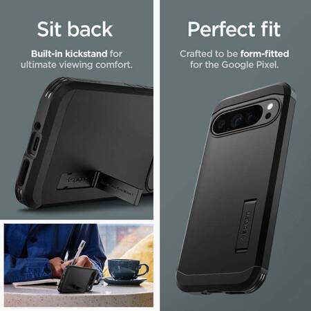 Spigen Tough Armor - Etui do Google Pixel 9 Pro XL (Czarny)