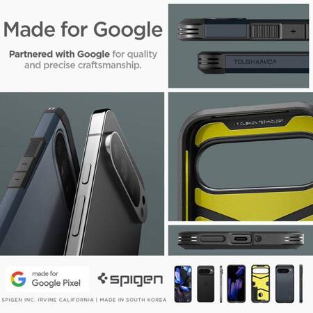 Spigen Tough Armor - Etui do Google Pixel 9 Pro XL (Metal Slate)