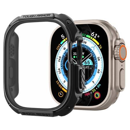 Spigen Tough Armor - Obudowa do Apple Watch Ultra 49 mm (czarny)