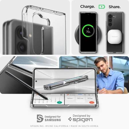 Spigen Ultra Hybrid - Etui do Samsung Galaxy Z Fold 5 (Przezroczysty)