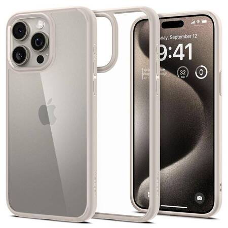 Spigen Ultra Hybrid - Etui do iPhone 15 Pro (Natural Titanium)