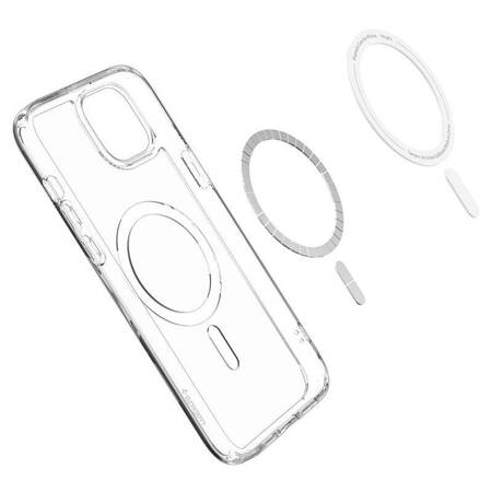 Spigen Ultra Hybrid Mag MagSafe - Etui do iPhone 15 Plus (Biały)