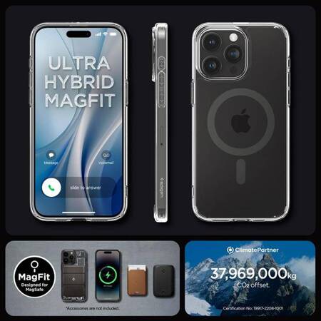 Spigen Ultra Hybrid Mag MagSafe - Etui do iPhone 15 Pro Max (Graphite)