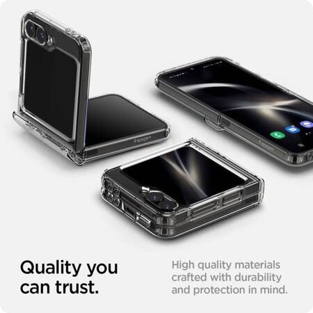 Spigen Ultra Hybrid Pro - Etui do Samsung Galaxy Z Flip 6 (Crystal Clear)