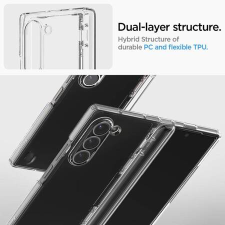 Spigen Ultra Hybrid Pro - Etui do Samsung Galaxy Z Fold 6 (Crystal Clear)