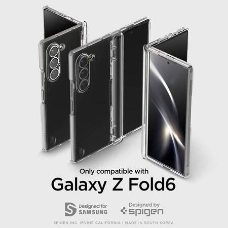 Spigen Ultra Hybrid Pro - Etui do Samsung Galaxy Z Fold 6 (Crystal Clear)