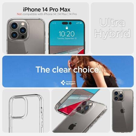 Spigen Ultra Hybrid iPhone 14 Pro Max przezroczysty/crystal clear ACS04816