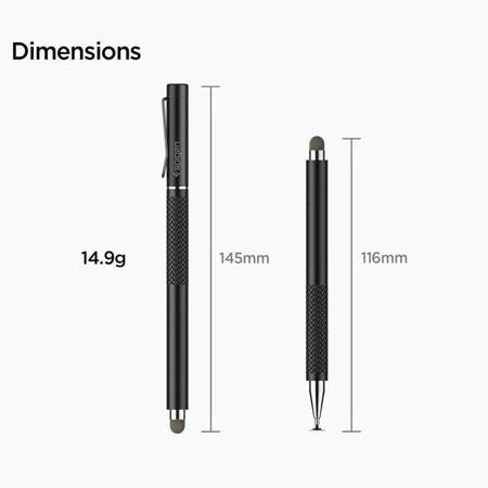 Spigen Universal Stylus Pen - Uniwersalny rysik do ekranu dotykowego (Czarny)