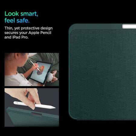 Spigen Urban Fit - Etui do iPad Pro 11" (M4, 2024) (Midnight Green)