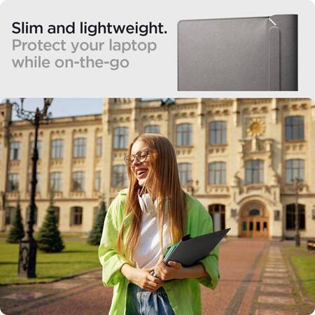 Spigen Valentinus Sleeve Laptop - Etui na notebooka 13" / 14" (City Grey)