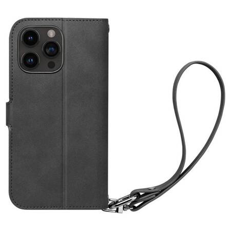 Spigen Wallet S Pro - Etui do iPhone 15 Pro (Czarny)