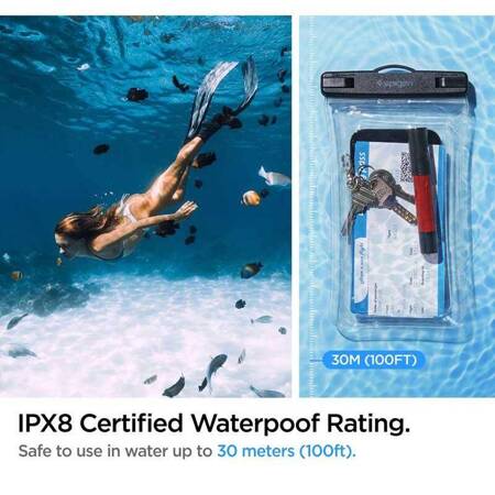 Spigen Waterproof Case A610 Universal Przezroczysty/Crystal Clear AMP04530