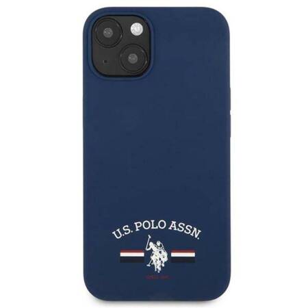 US Polo Assn Silicone Logo - Etui iPhone 13 (granatowy)