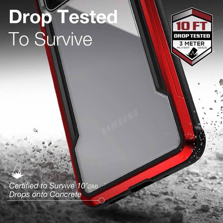 X-Doria Defense Shield - Etui aluminiowe Samsung Galaxy S20 (Drop test 3m) (Red)