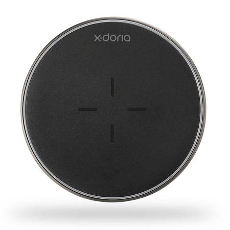 X-Doria Pebble Wireless Charger - Bezprzewodowa ładowarka indukcyjna Qi do iPhone i Android, 10 W (czarny)