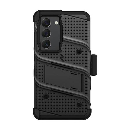 ZIZO BOLT Series - Pancerne etui Samsung Galaxy S23 ze szkłem 9H na ekran + uchwyt z podstawką (czarny)