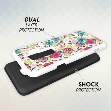 Zizo Sleek Hybrid Design Cover - Etui Samsung Galaxy S9+ (Flowers)
