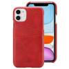 Crong Neat Cover - Etui iPhone 11 Pro z kieszeniami (czerwony)