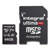 Integral Ultima Pro Premium High Speed - Karta pamięci 64 GB microSDXC/100 MB / s/ Class 10 UHS-I U3/ V30 + Adapter