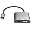 Kanex USB-C VGA Adapter with Power Delivery - Adapter z USB-C na USB 1,5 A, USB-C Power Delivery 60 W + VGA Full HD (Anodized Aluminum)