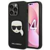 Karl Lagerfeld KLHCP14LSAPKHK iPhone 14 Pro 6,1" czarny/black hardcase Saffiano Karl`s Head Patch