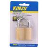 Kinzo - Kłódka mosiężna 50 mm z trzema kluczami